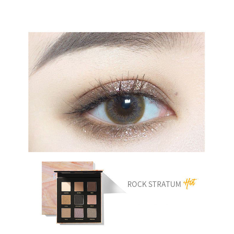 Long Lasting Matte Pearl Glitter 9 Color Eyeshadow Palette