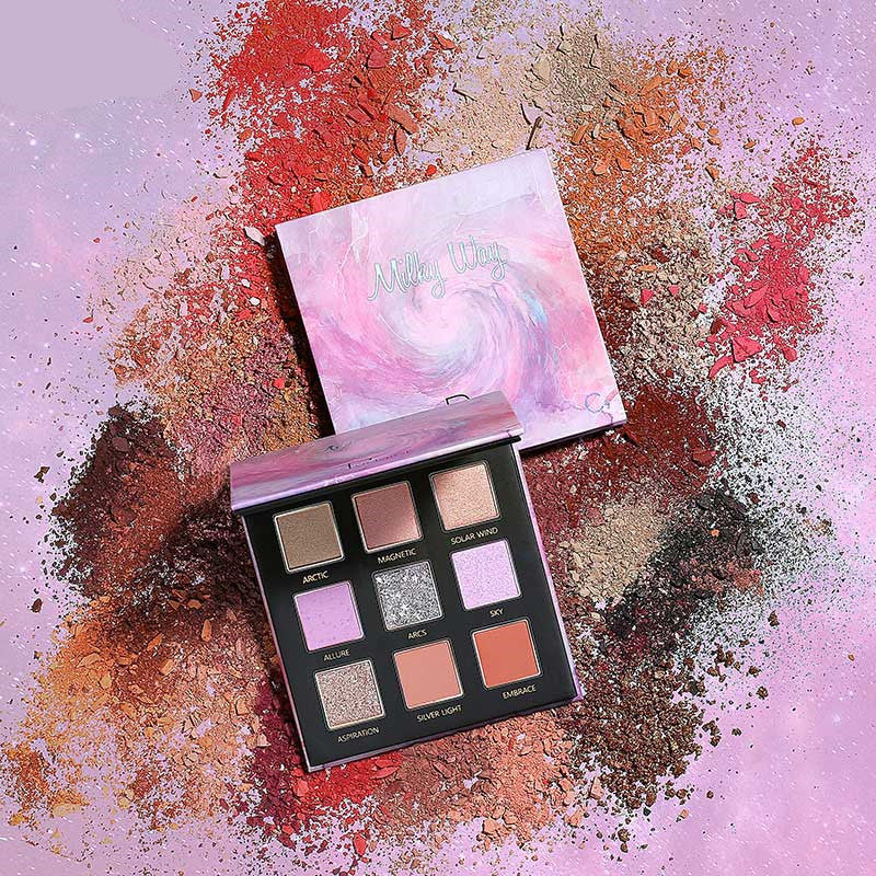 Long Lasting Matte Pearl Glitter 9 Color Eyeshadow Palette