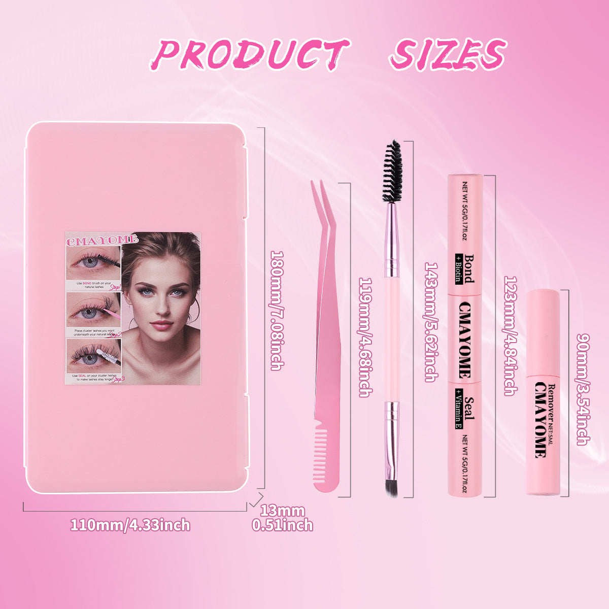 DIY Daily Natural Thick Segment Single Cluster False Eyelashes