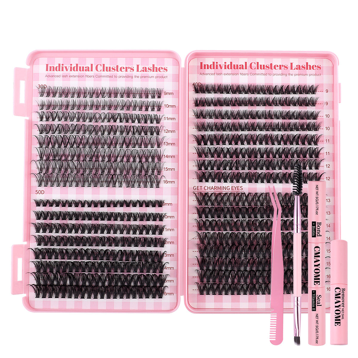 DIY Daily Natural Thick Segment Single Cluster False Eyelashes