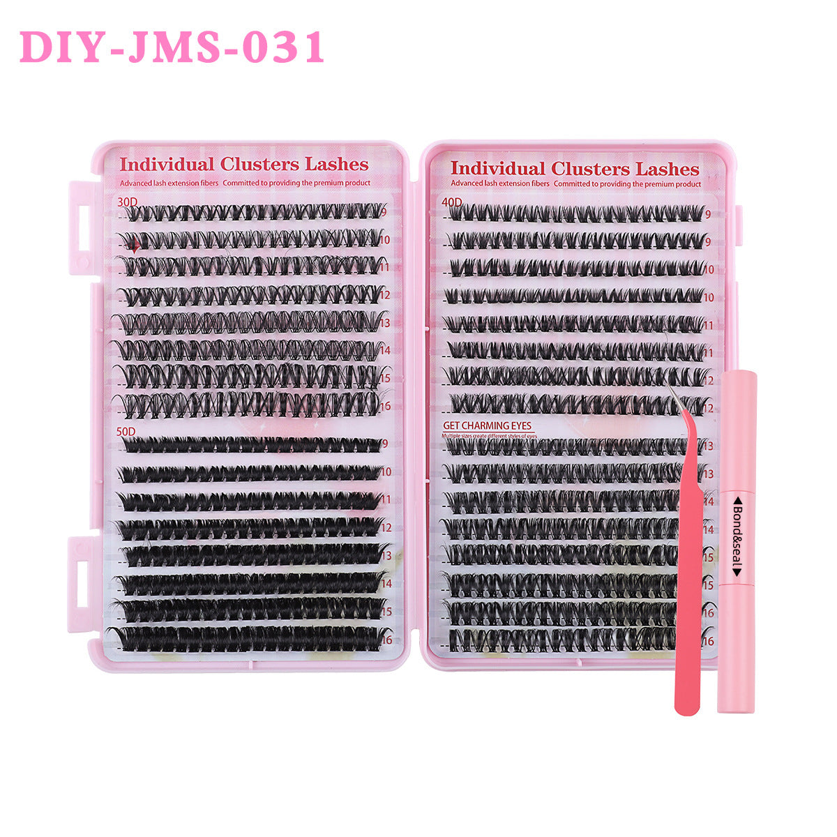 DIY Daily Natural Thick Segment Single Cluster False Eyelashes