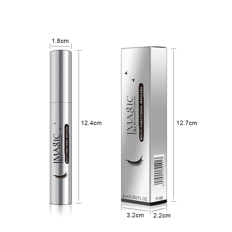 Plastic Silver Tube Mascara Thick Curl Gourd Brush